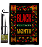 African American History Month - Support Inspirational Vertical Impressions Decorative Flags HG192424 Made In USA