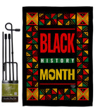 African American History Month - Support Inspirational Vertical Impressions Decorative Flags HG192424 Made In USA