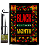 African American History Month - Support Inspirational Vertical Impressions Decorative Flags HG192424 Made In USA