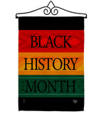 Black History Month Afro - Support Inspirational Vertical Impressions Decorative Flags HG192428 Made In USA