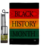 Black History Month Afro - Support Inspirational Vertical Impressions Decorative Flags HG192428 Made In USA