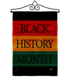 Black History Month Afro - Support Inspirational Vertical Impressions Decorative Flags HG192428 Made In USA