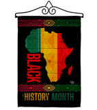 I am Black Histiry Month - Support Inspirational Vertical Impressions Decorative Flags HG192429 Made In USA