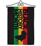 Black History - Support Inspirational Vertical Impressions Decorative Flags HG192431 Made In USA