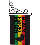 Black History - Support Inspirational Vertical Impressions Decorative Flags HG192431 Made In USA