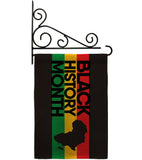 Black History - Support Inspirational Vertical Impressions Decorative Flags HG192431 Made In USA