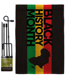 Black History - Support Inspirational Vertical Impressions Decorative Flags HG192431 Made In USA