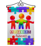 Support Autism - Support Inspirational Vertical Impressions Decorative Flags HG192534 Made In USA