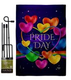 My Heart Pride - Support Inspirational Vertical Impressions Decorative Flags HG192601 Made In USA