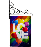 Love Mean Pride - Support Inspirational Vertical Impressions Decorative Flags HG192602 Made In USA