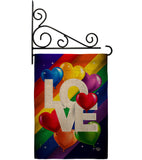 Love Mean Pride - Support Inspirational Vertical Impressions Decorative Flags HG192602 Made In USA