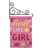 Fight Like Girl - Support Inspirational Vertical Impressions Decorative Flags HG192627 Made In USA