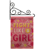 Fight Like Girl - Support Inspirational Vertical Impressions Decorative Flags HG192627 Made In USA