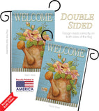 Welcome Watering Can - Sweet Home Inspirational Vertical Impressions Decorative Flags HG100051 Made In USA