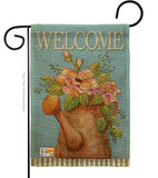 Welcome Watering Can - Sweet Home Inspirational Vertical Impressions Decorative Flags HG100051 Made In USA