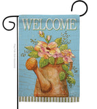 Welcome Watering Can - Sweet Home Inspirational Vertical Impressions Decorative Flags HG100051 Made In USA