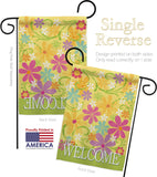 Welcome Daisy Garden - Sweet Home Inspirational Vertical Impressions Decorative Flags HG100052 Made In USA