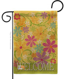 Welcome Daisy Garden - Sweet Home Inspirational Vertical Impressions Decorative Flags HG100052 Made In USA