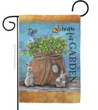 Welcome Hope Grows - Sweet Home Inspirational Vertical Impressions Decorative Flags HG100066 Made In USA