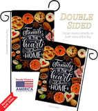 Family is Heart - Sweet Home Inspirational Vertical Impressions Decorative Flags HG100076 Made In USA