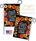 Family is Heart - Sweet Home Inspirational Vertical Impressions Decorative Flags HG100076 Made In USA