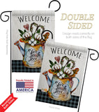 Cotton Bouquet - Sweet Home Inspirational Vertical Impressions Decorative Flags HG100079 Made In USA