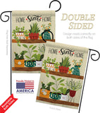 Group Plants - Sweet Home Inspirational Vertical Impressions Decorative Flags HG100086 Made In USA