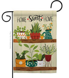 Group Plants - Sweet Home Inspirational Vertical Impressions Decorative Flags HG100086 Made In USA