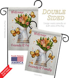 Friends & Family - Sweet Home Inspirational Vertical Impressions Decorative Flags HG100087 Made In USA