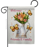 Friends & Family - Sweet Home Inspirational Vertical Impressions Decorative Flags HG100087 Made In USA