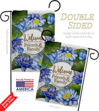 Blue Lotus - Sweet Home Inspirational Vertical Impressions Decorative Flags HG120250 Made In USA