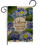 Blue Lotus - Sweet Home Inspirational Vertical Impressions Decorative Flags HG120250 Made In USA