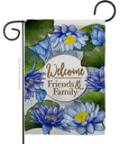 Blue Lotus - Sweet Home Inspirational Vertical Impressions Decorative Flags HG120250 Made In USA