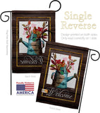 Welcome Waterin Can - Sweet Home Inspirational Vertical Impressions Decorative Flags HG130357 Made In USA