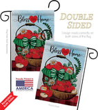 Bless This Home - Sweet Home Inspirational Vertical Impressions Decorative Flags HG130422 Made In USA