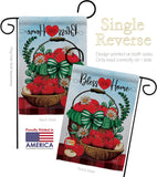 Bless This Home - Sweet Home Inspirational Vertical Impressions Decorative Flags HG130422 Made In USA