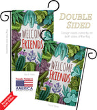 Welcome Friends - Sweet Home Inspirational Vertical Impressions Decorative Flags HG137115 Made In USA