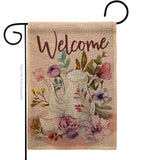 Garden Afternoon Tea - Sweet Home Inspirational Vertical Impressions Decorative Flags HG137225 Made In USA