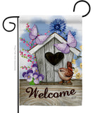 Sweet Bird House - Sweet Home Inspirational Vertical Impressions Decorative Flags HG137232 Made In USA