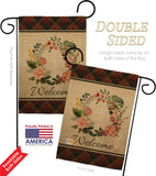 Floral Wreath - Sweet Home Inspirational Vertical Impressions Decorative Flags HG137242 Made In USA