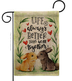 When We Are Together - Sweet Home Inspirational Vertical Impressions Decorative Flags HG137505 Made In USA