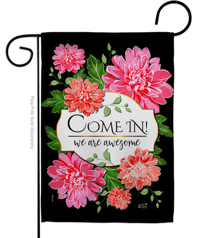Come In - Sweet Home Inspirational Vertical Impressions Decorative Flags HG137543 Made In USA