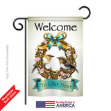 Welcome To Our Nest - Sweet Home Inspirational Vertical Impressions Decorative Flags HG100046 Printed In USA