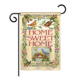 Welcome Birds Spring Time - Sweet Home Inspirational Vertical Impressions Decorative Flags HG100048 Printed In USA