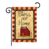 Bless Our Home - Sweet Home Inspirational Vertical Impressions Decorative Flags HG100069 Printed In USA