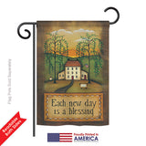 Each New Day - Sweet Home Inspirational Vertical Impressions Decorative Flags HG100072 Printed In USA