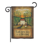 Each New Day - Sweet Home Inspirational Vertical Impressions Decorative Flags HG100072 Printed In USA