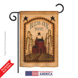 Classic Bless Our Home - Sweet Home Inspirational Vertical Impressions Decorative Flags HG100073 Printed In USA