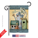 Welcome Spring Garden - Sweet Home Inspirational Vertical Impressions Decorative Flags HG100075 Printed In USA