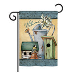 Welcome Spring Garden - Sweet Home Inspirational Vertical Impressions Decorative Flags HG100075 Printed In USA